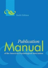 Samenvatting: Publication Manual Of The American Psychological Association | 9781433805615 | American Psychological Association Afbeelding van boekomslag