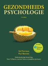Samenvatting: Gezondheidspsychologie | 9789043034579 | Val Morrison, et al Afbeelding van boekomslag