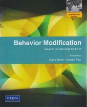 Samenvatting: Behavior Modification : What It Is And How To Do It | 9780205793174 | Garry Martin, et al Afbeelding van boekomslag