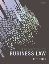 Summary: Introduction To Business Law | 9780198824886 | Lucy Jones Book cover image