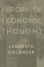 Samenvatting History of Economic thought Afbeelding van boekomslag