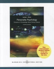 Samenvatting Personality psychology : domains of knowledge about human nature Afbeelding van boekomslag