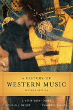 Summary: A History Of Western Music | 9780393979916 | Burkholder Book cover image
