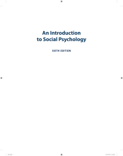 Summary: An Introduction To Social Psychology | 9781118823538 | Miles Hewstone Book cover image