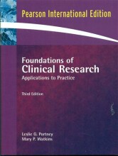 Samenvatting: Foundations Of Clinical Research : Applications To Practice | 9780132344708 | Leslie Gross Portney, et al Afbeelding van boekomslag