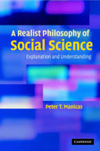 Samenvatting: A Realist Philosophy Of Social Science Explanation And Understanding | 9781139457064 | Peter T Manicas Afbeelding van boekomslag