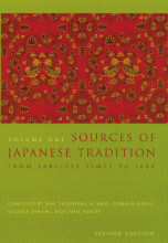 Summary Sources of Japanese Tradition: From earliest times through the sixteenth century Book cover image