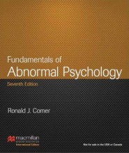 Samenvatting: Fundamentals Of Abnormal Psychology | 9781464145995 Afbeelding van boekomslag