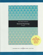 Samenvatting: Abnormal Psychology | 9780071221627 | Susan Nolen Hoeksema Afbeelding van boekomslag