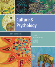 Samenvatting: Culture And Psychology, 5Th Ed. | 9781111344931 | David Matsumoto, et al Afbeelding van boekomslag