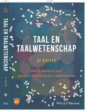 Samenvatting: Taal En Taalwetenschap | 9781119753889 | Jan Don, et al Afbeelding van boekomslag