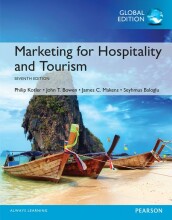 Samenvatting: Marketing For Hospitality And Tourism, Global Edition | 9781292156163 | Philip T Kotler, et al Afbeelding van boekomslag