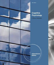 Samenvatting: Cognitive Psychology | 9780840033567 | E Bruce Goldstein Afbeelding van boekomslag