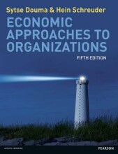 Samenvatting Economic Approaches to Organisations Afbeelding van boekomslag